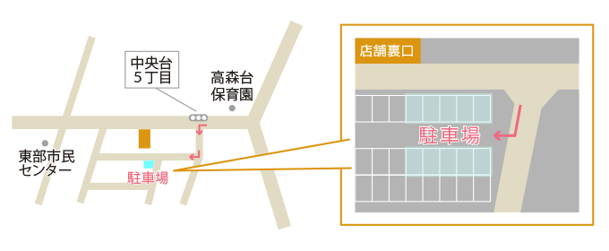 写真：モアリビング 春日井店のアクセスマップ