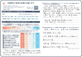 アンケート用紙